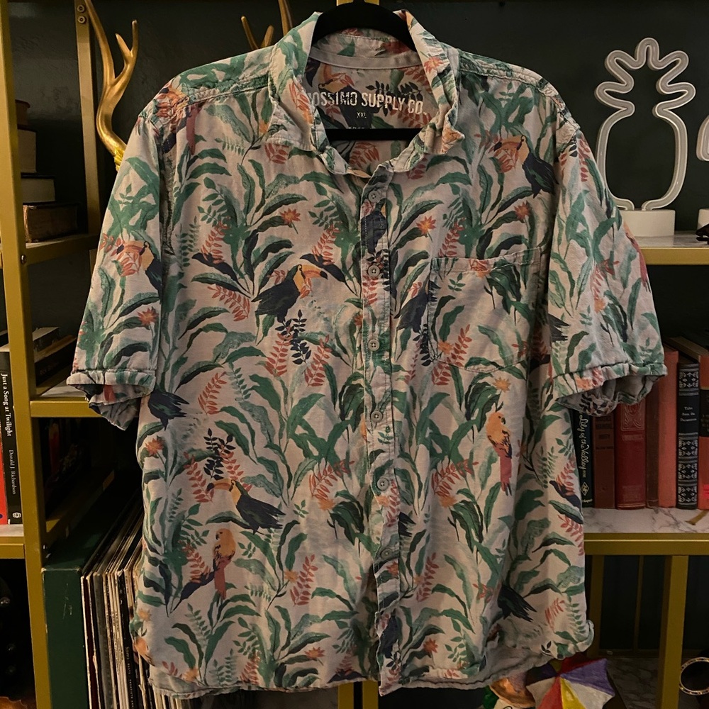Cute Tropical Button Down
